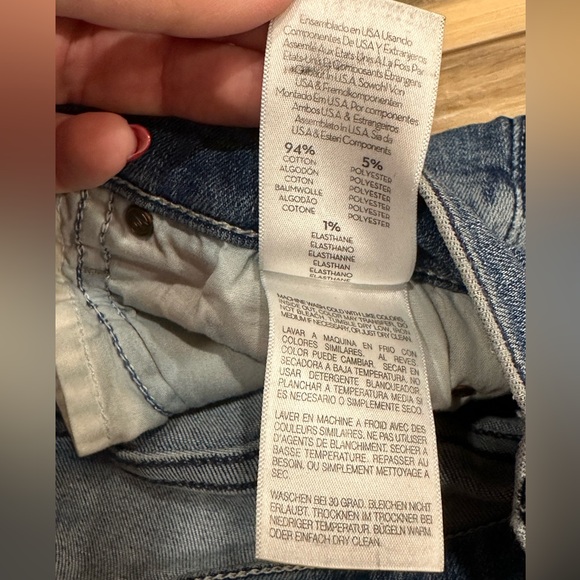 MOTHER The Mid Rise Dazzler Ankle Fray Jean in Weekend Warrior Sz 28 - Picture 13 of 13